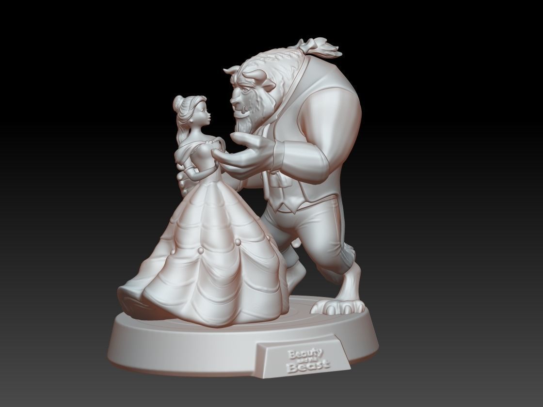 The Beauty and The Beast stl 3d model printing 3D print model_7