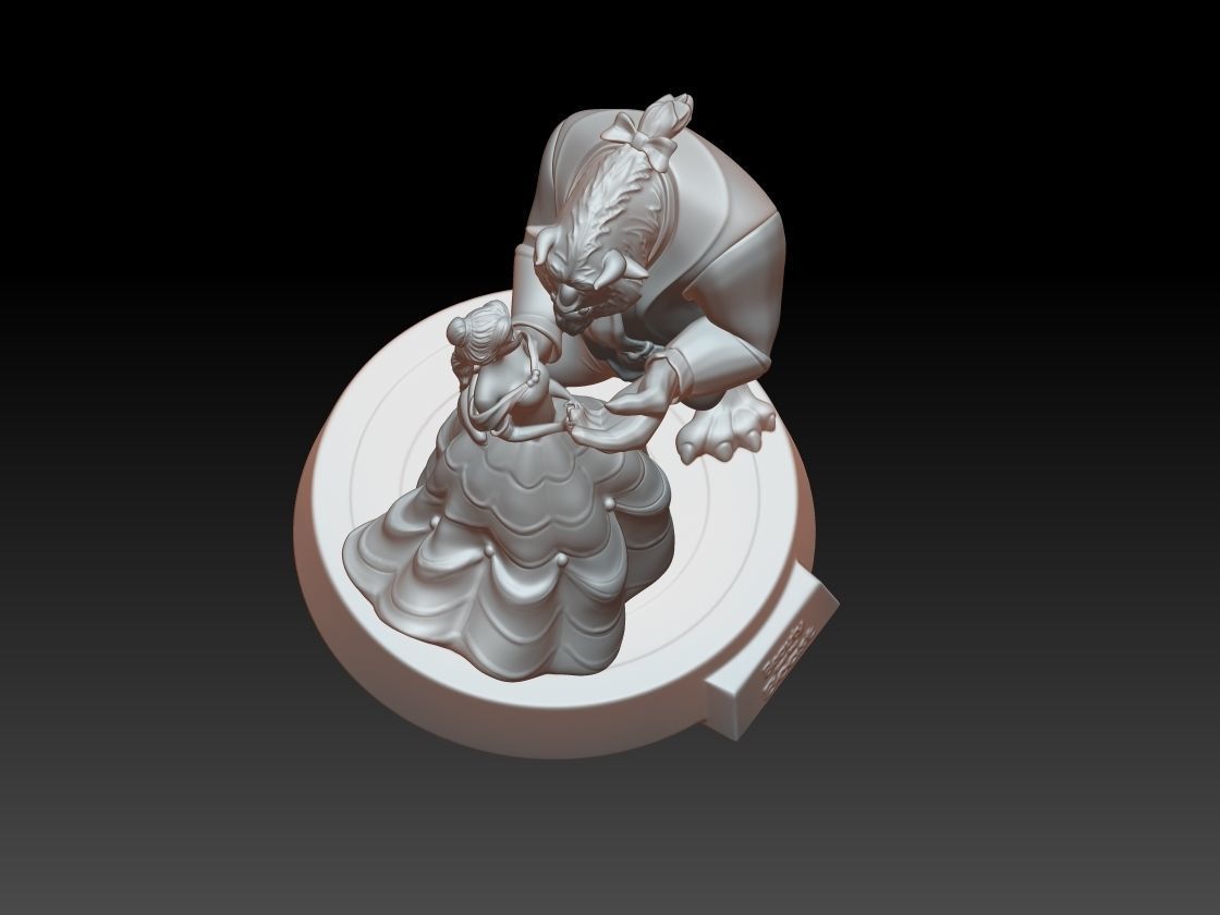 The Beauty and The Beast stl 3d model printing 3D print model_11