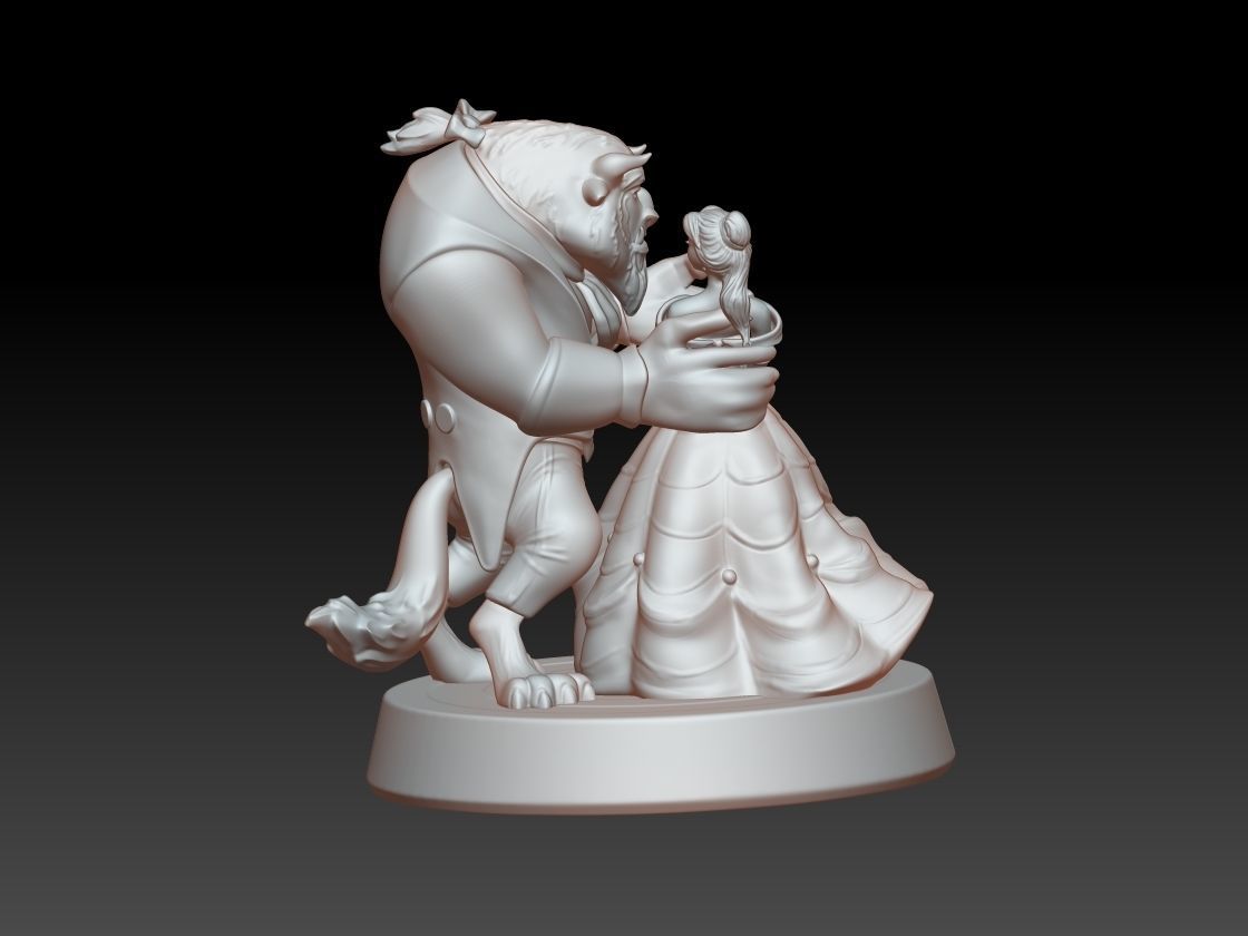 The Beauty and The Beast stl 3d model printing 3D print model_13