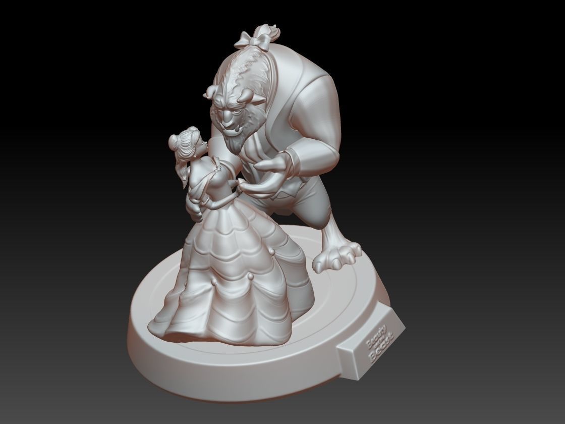 The Beauty and The Beast stl 3d model printing 3D print model_14