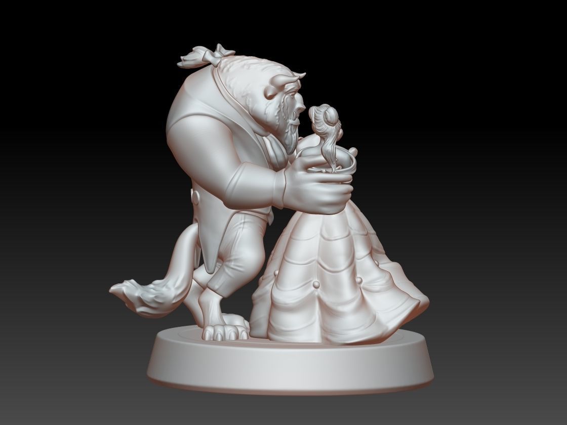 The Beauty and The Beast stl 3d model printing 3D print model_6