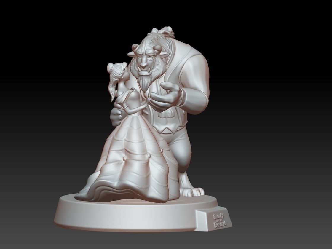 The Beauty and The Beast stl 3d model printing 3D print model_8