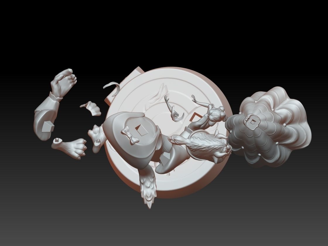 The Beauty and The Beast stl 3d model printing 3D print model_5