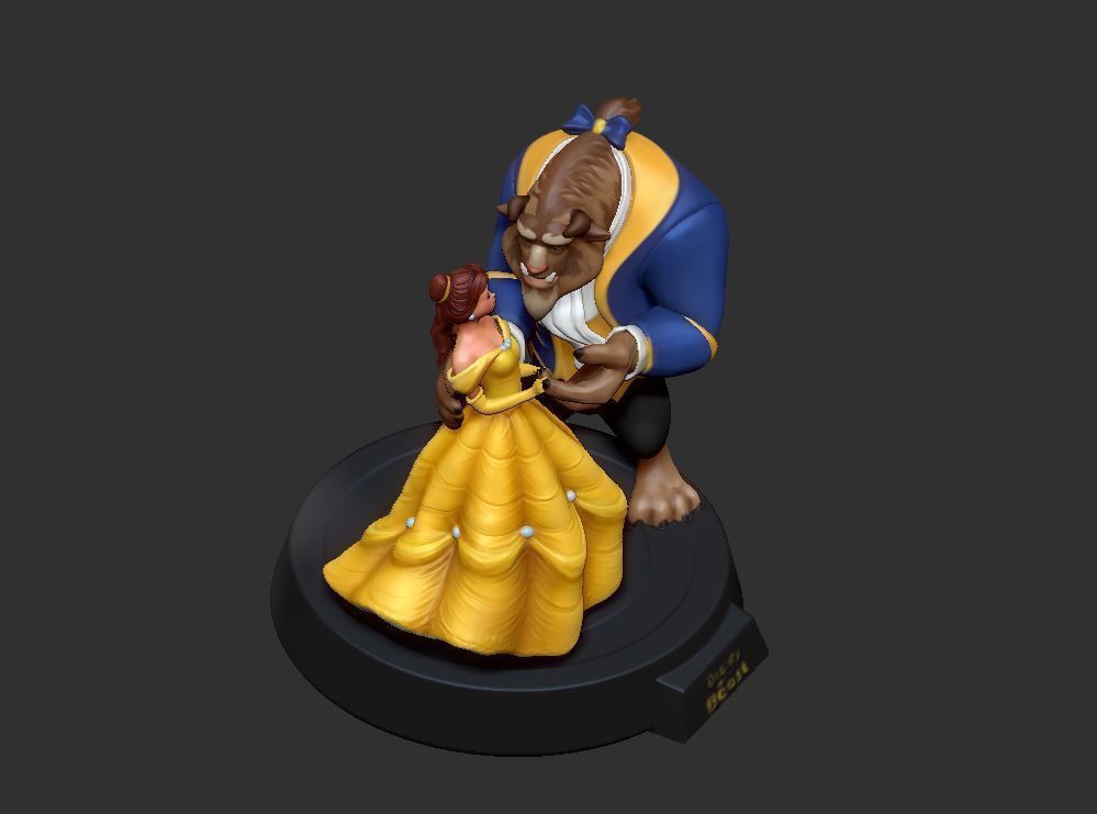 The Beauty and The Beast stl 3d model printing 3D print model_2