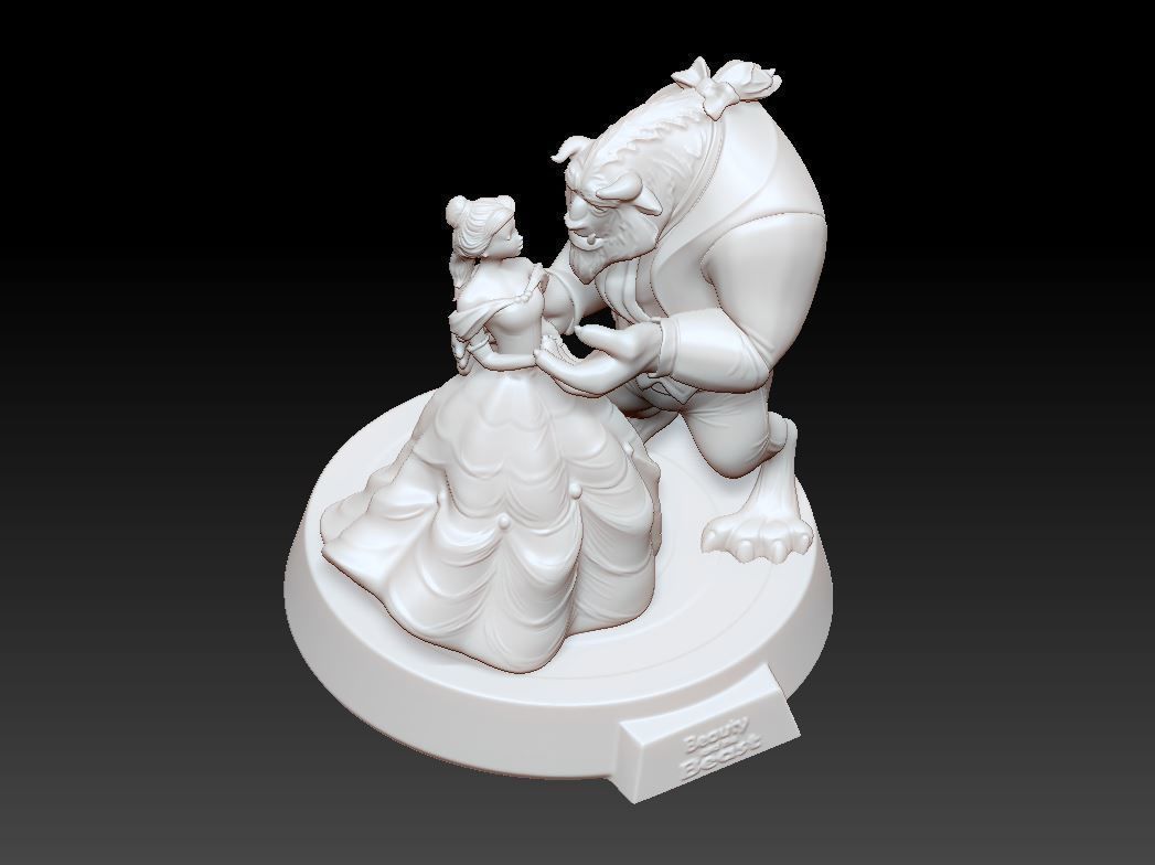 The Beauty and The Beast stl 3d model printing 3D print model_9