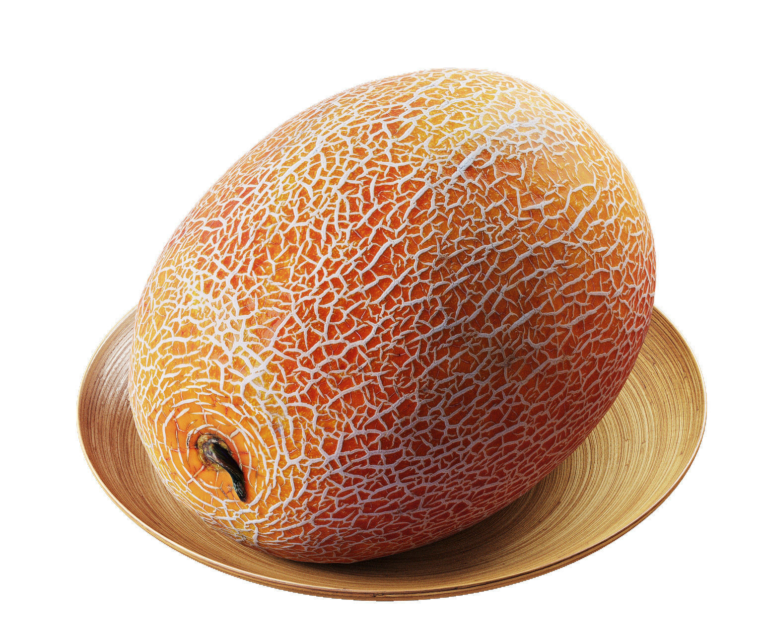 Melon galia Low-poly 3D model_2