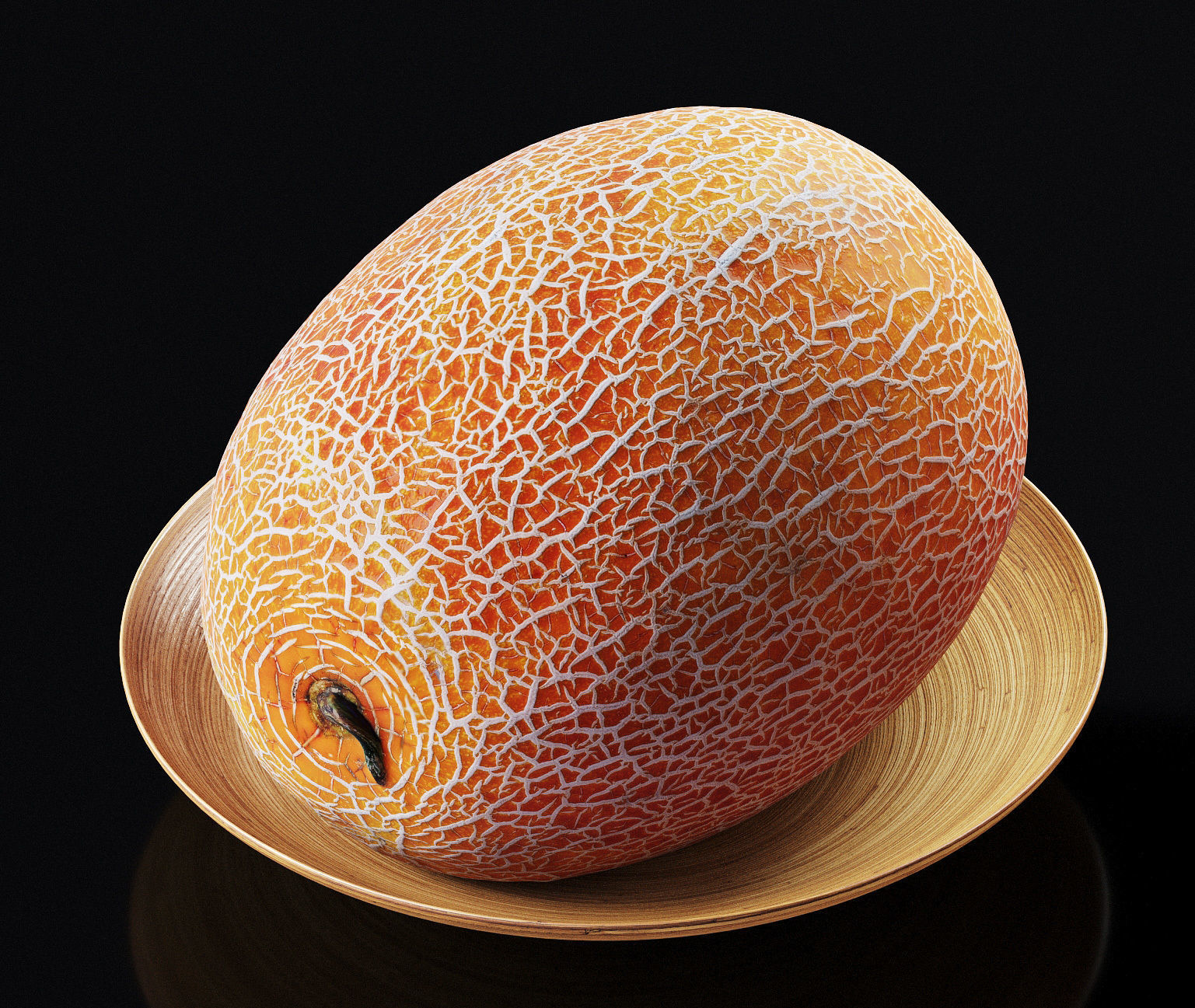 Melon galia Low-poly 3D model_3