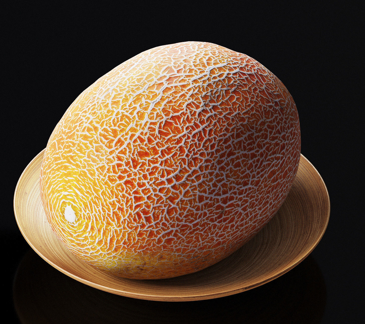 Melon galia Low-poly 3D model_5