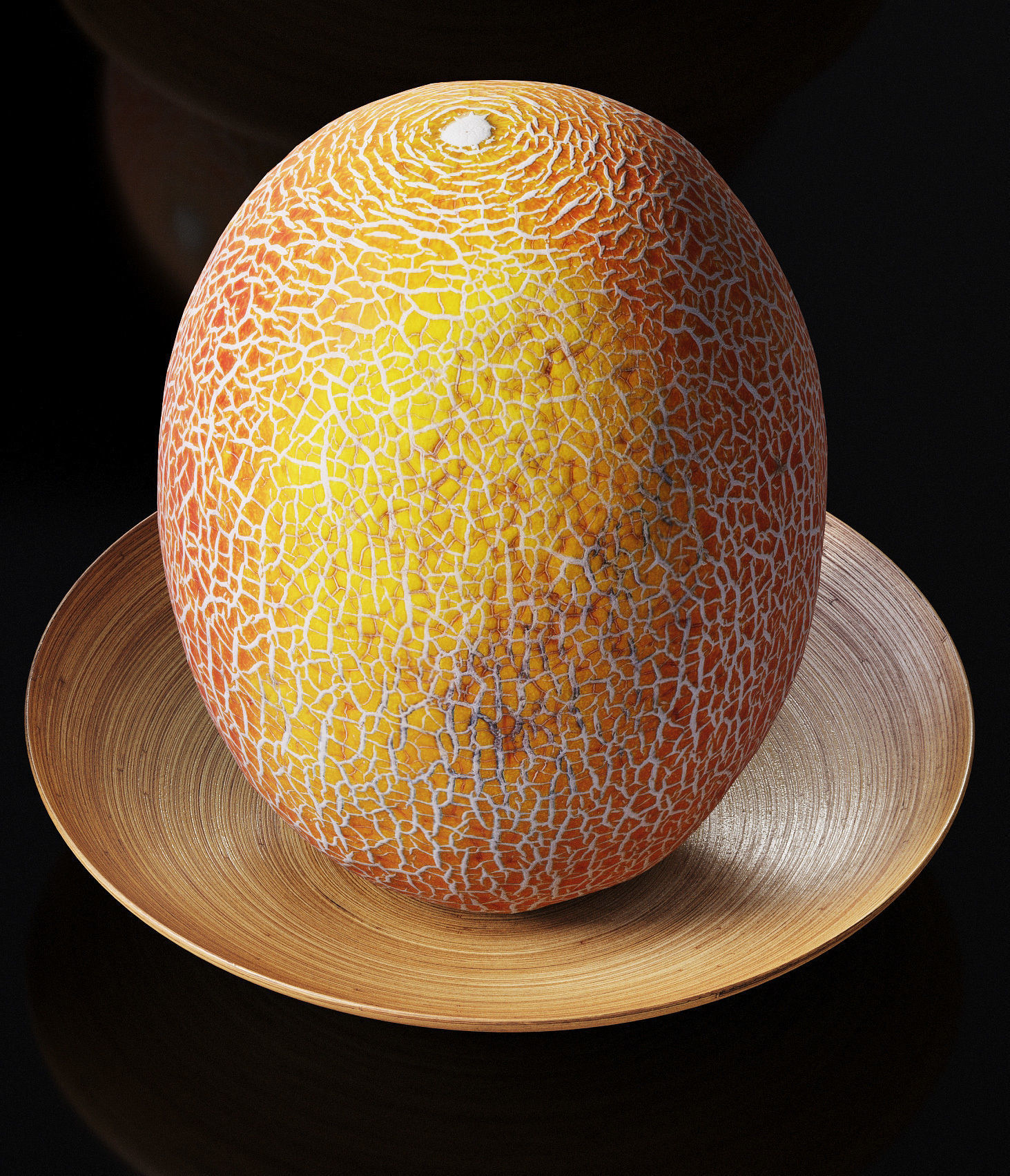 Melon galia Low-poly 3D model_9