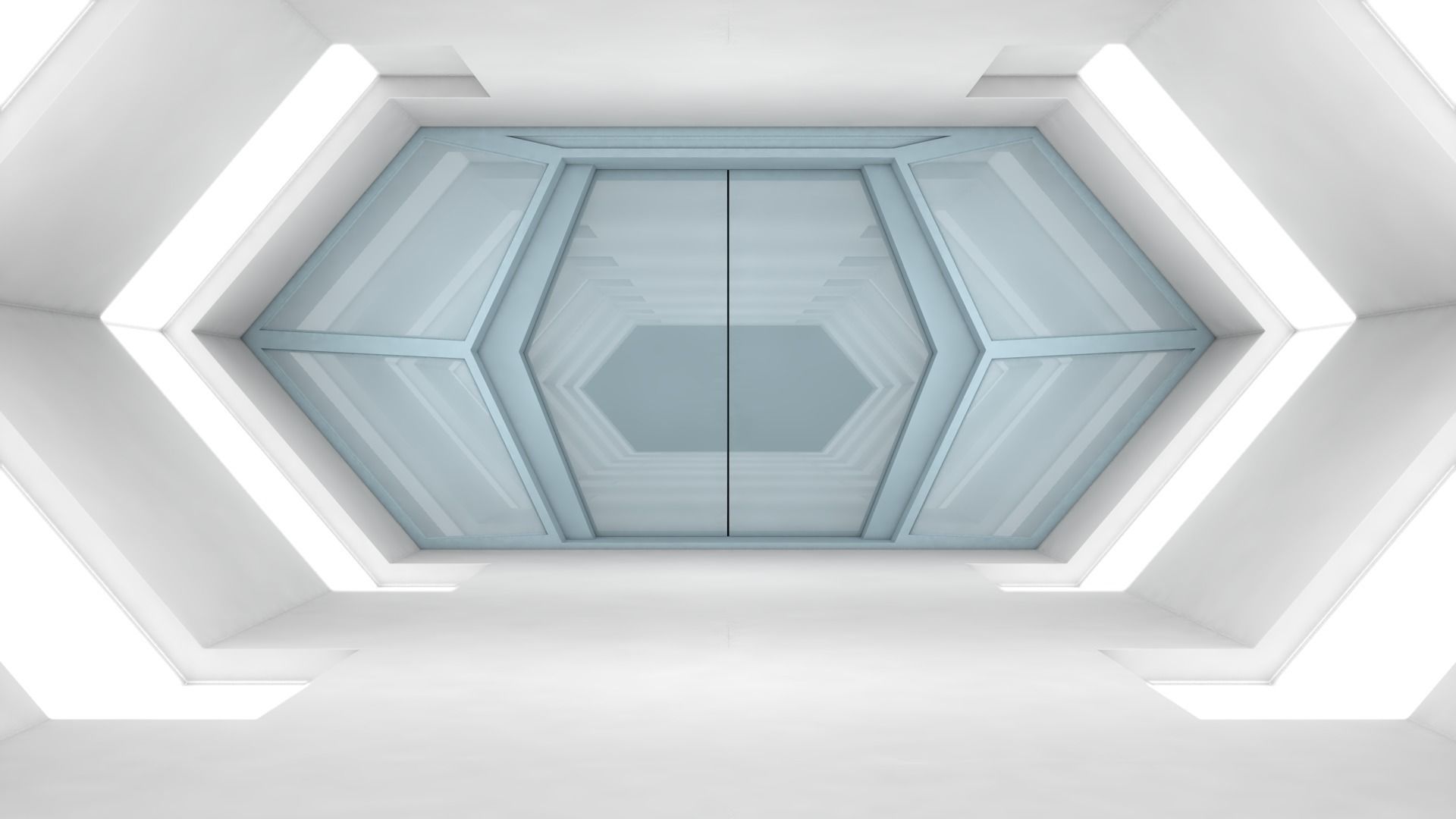 Sci Fi Tunnel 3D model_4