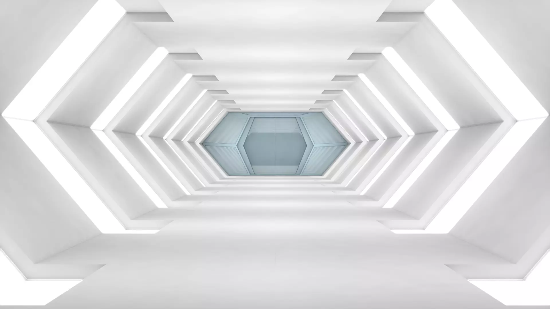 Sci Fi Tunnel 3D model_0
