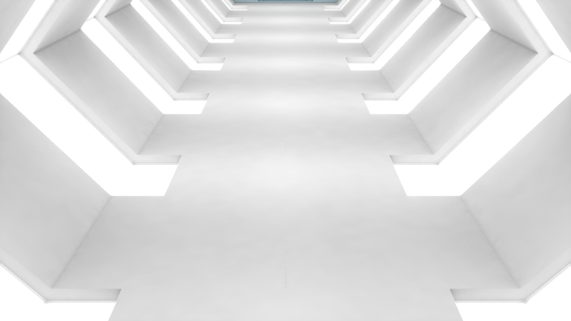 Sci Fi Tunnel 3D model_1