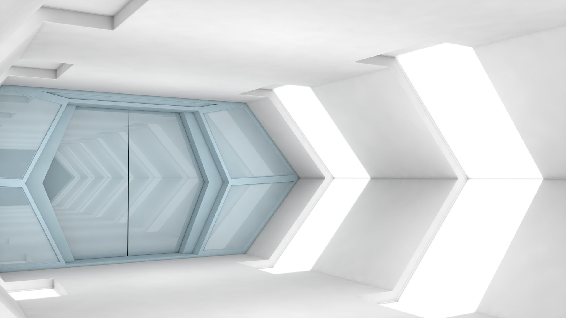 Sci Fi Tunnel 3D model_5