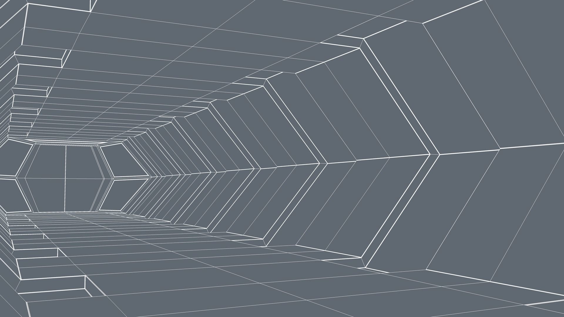 Sci Fi Tunnel 3D model_7