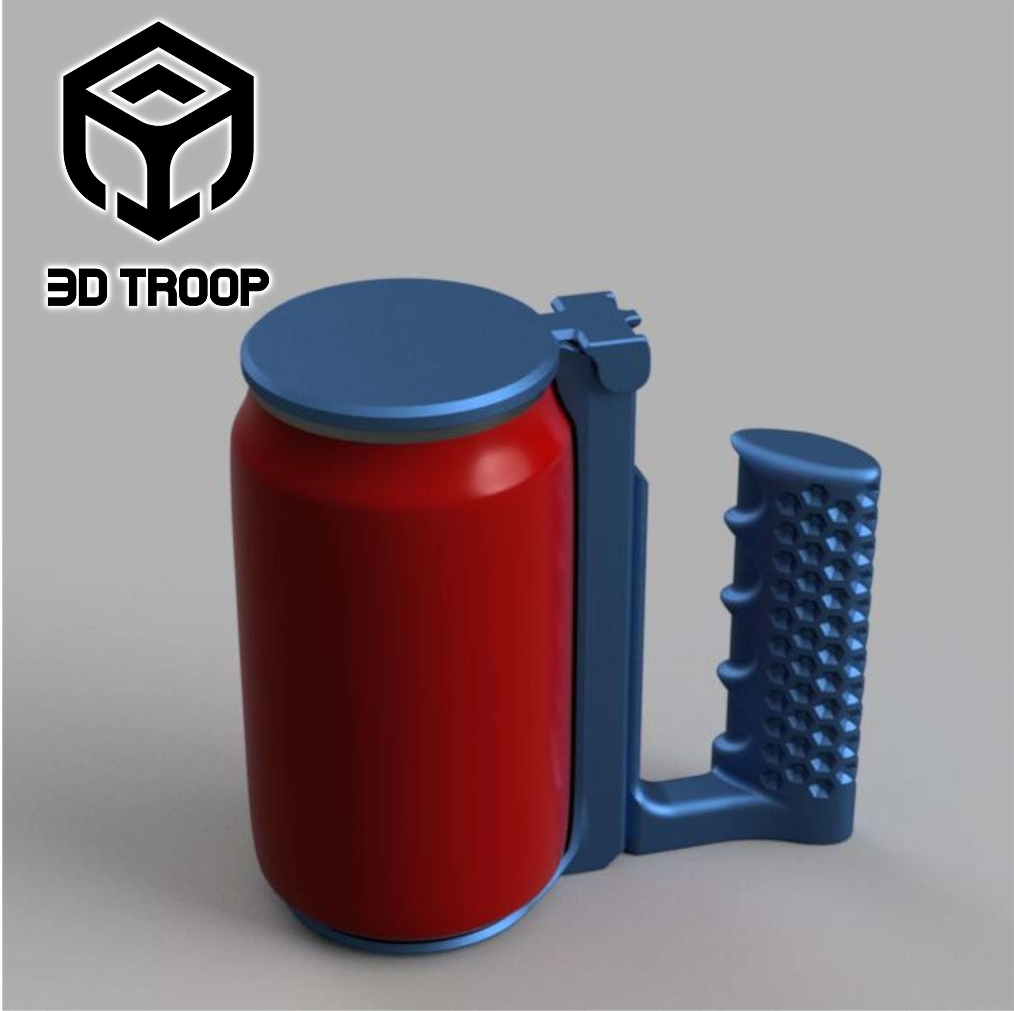 AUTOMATIC CAN HOLDER 3D print model_4