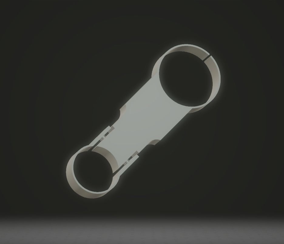 Gauge holder for steering column  VW Beetle 3D print model_1