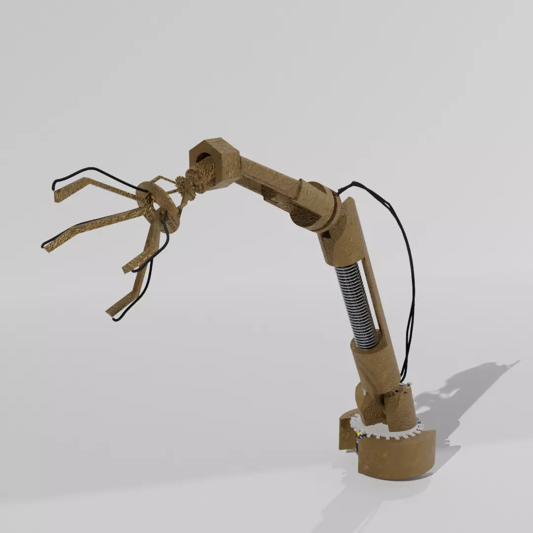 robotic arm Free low-poly 3D model_0