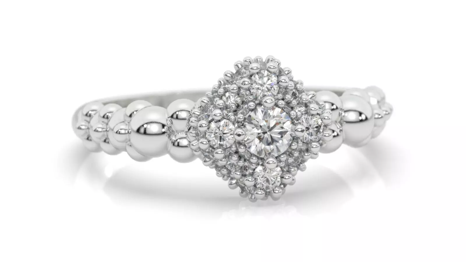 diamond bubbls ring 3D print model_0