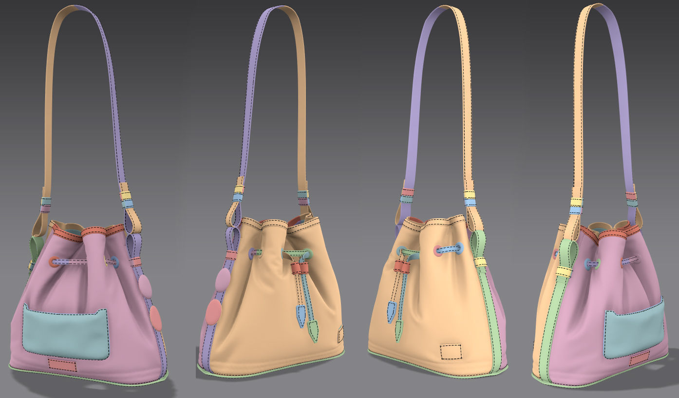 Ladies Bag 3D model_2