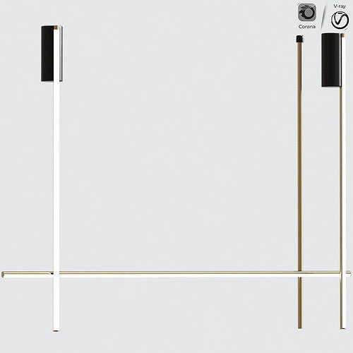FLOS Coordinates C2 LED ceiling lamp Collection 3D model