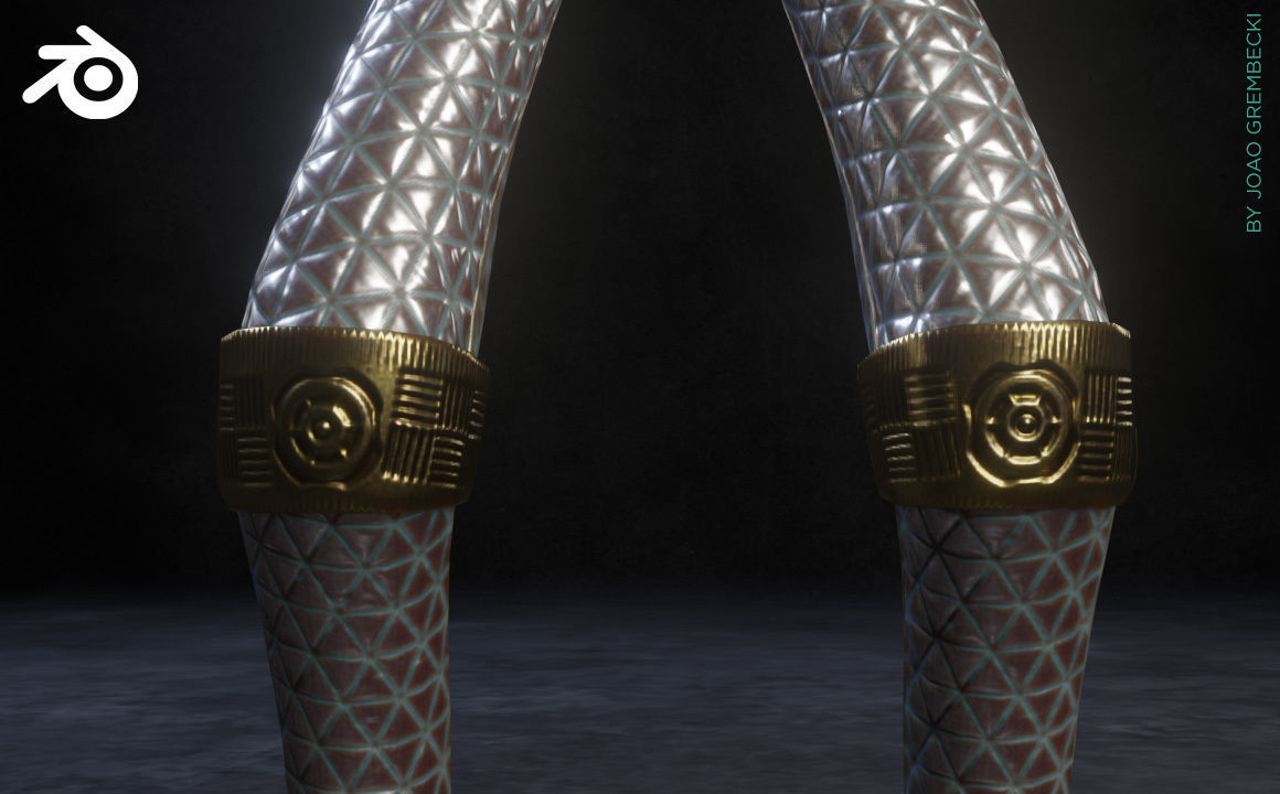 Alien Cartoon Low-poly 3D model_19