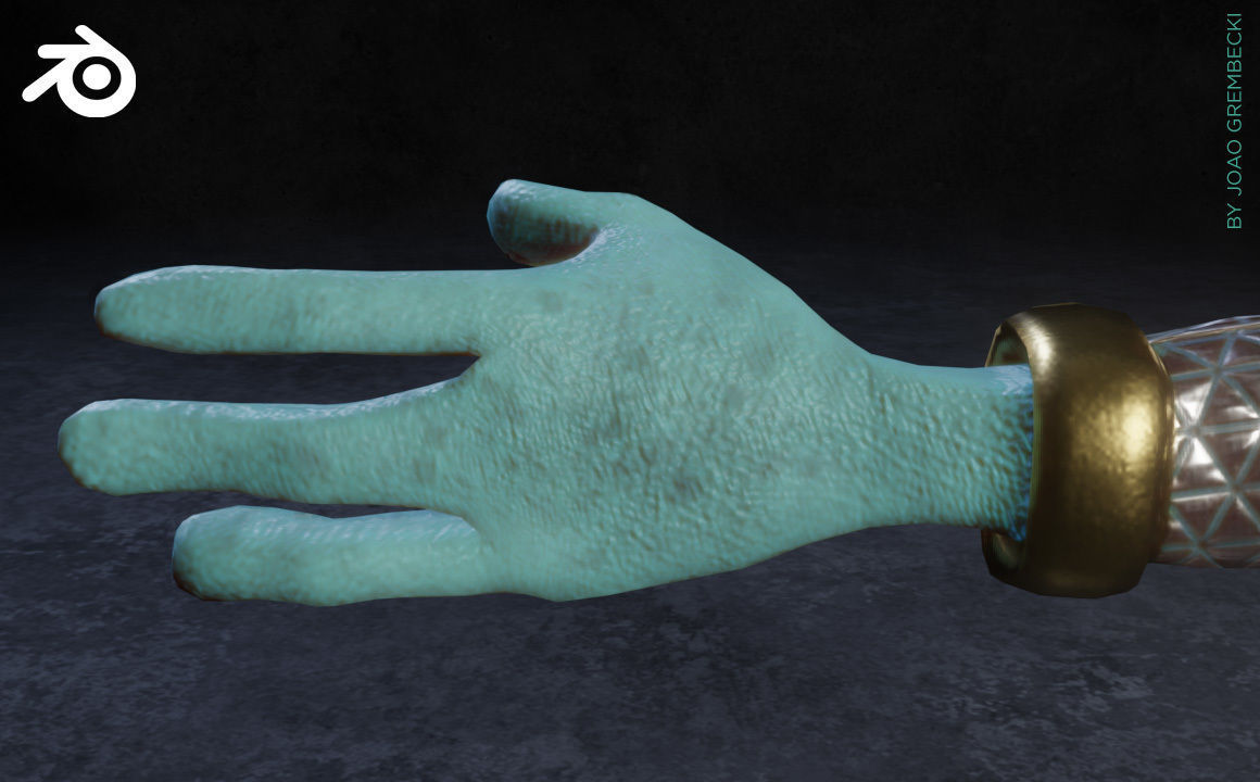 Alien Cartoon Low-poly 3D model_17