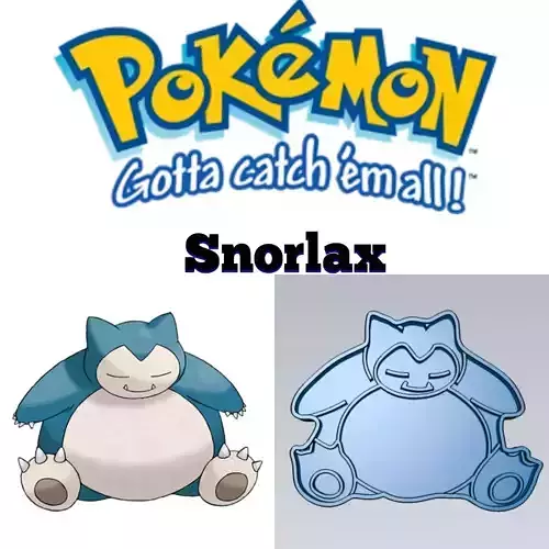 Amazing Pokemon Snorlax Cookie Cutter Stamp Cake Decorating 