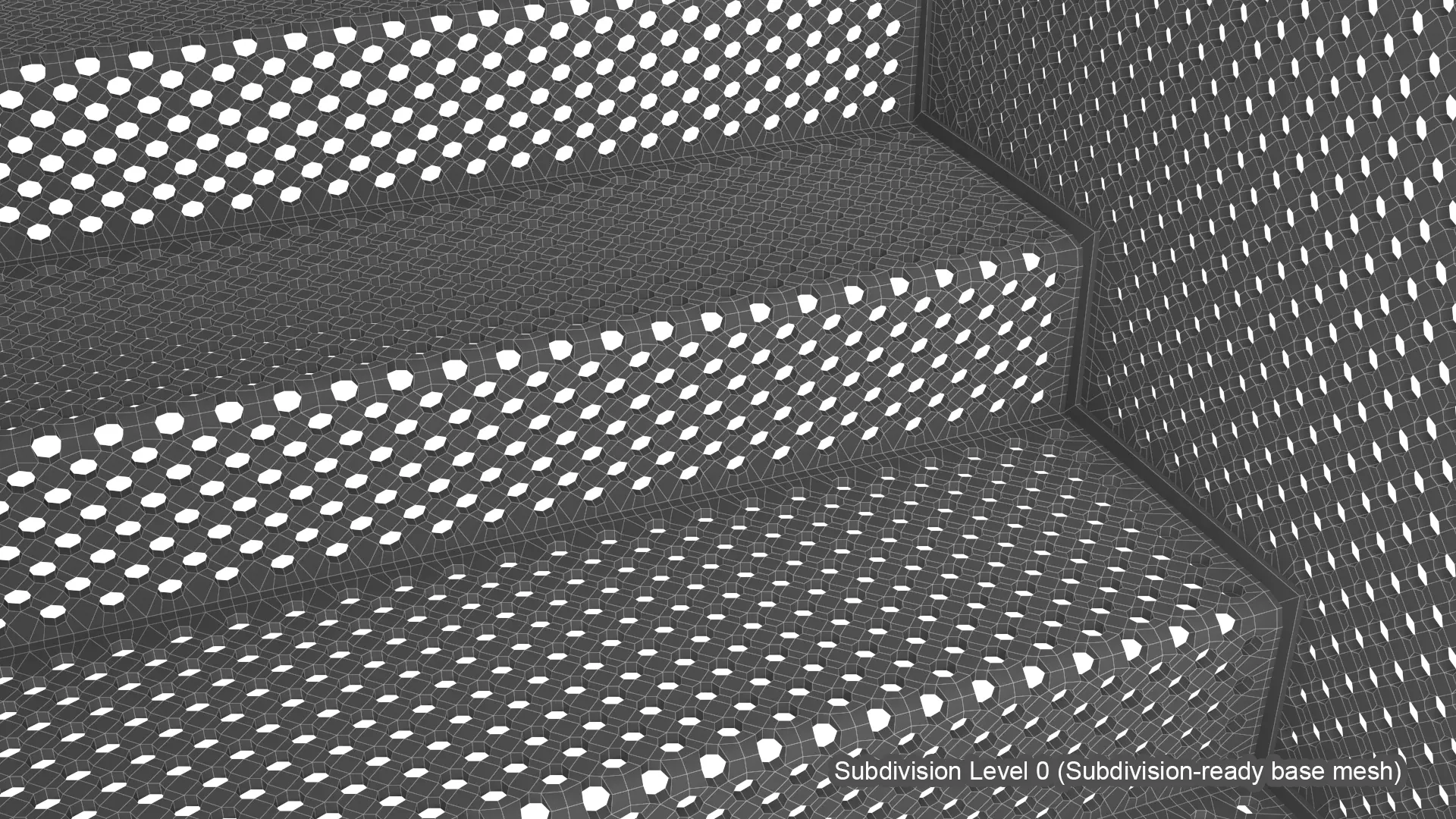 Hanging Red Staircase Low-poly 3D model_6