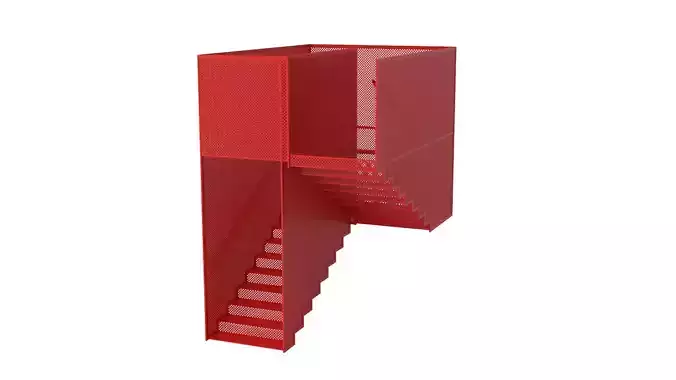 Hanging Red Staircase