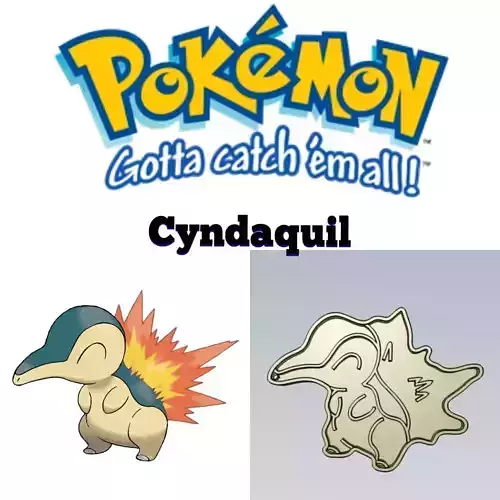 Amazing Pokemon Cyndaquil Cookie Cutter Stamp Cake Decorating 