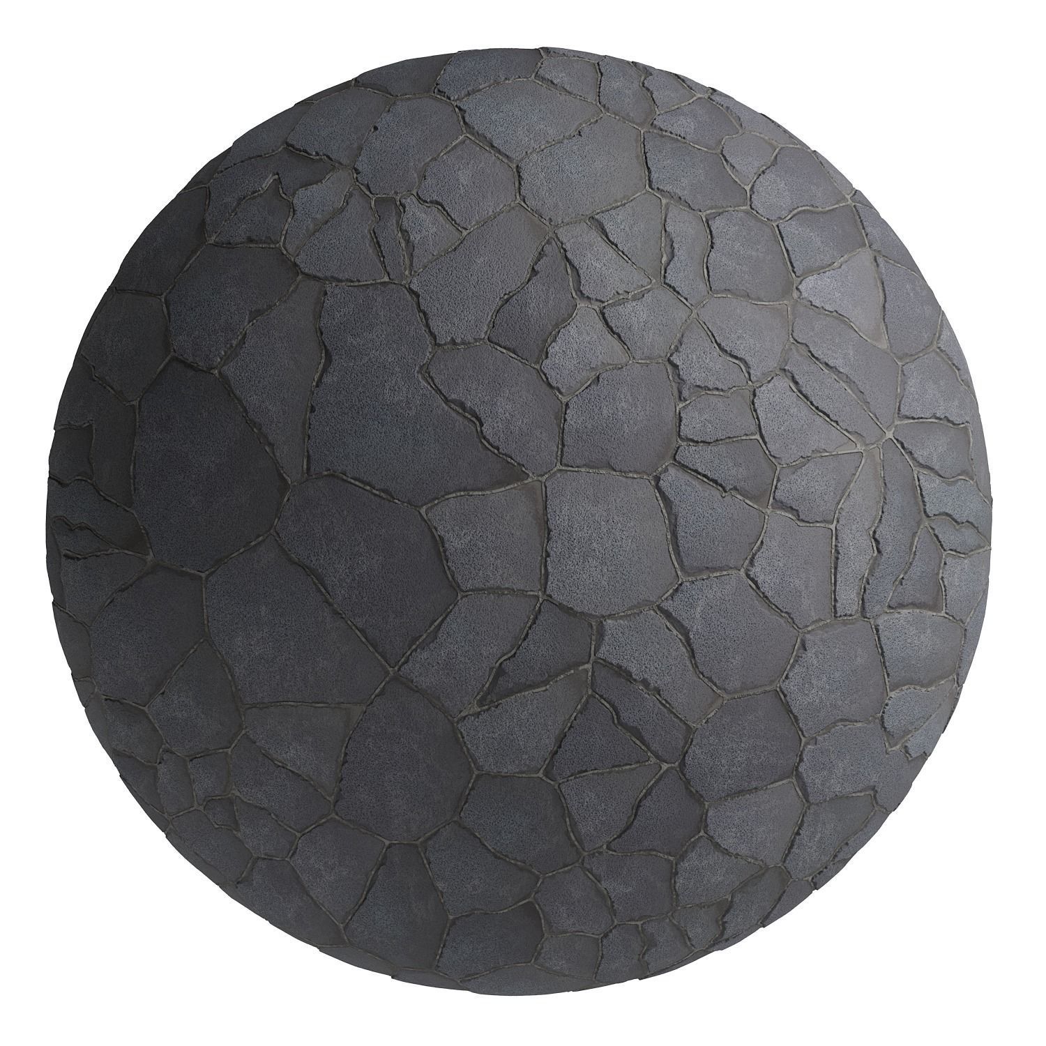 Ston Wall Material 1 - By 3 Color - Pbr By Sbsar - 4k Texture_3