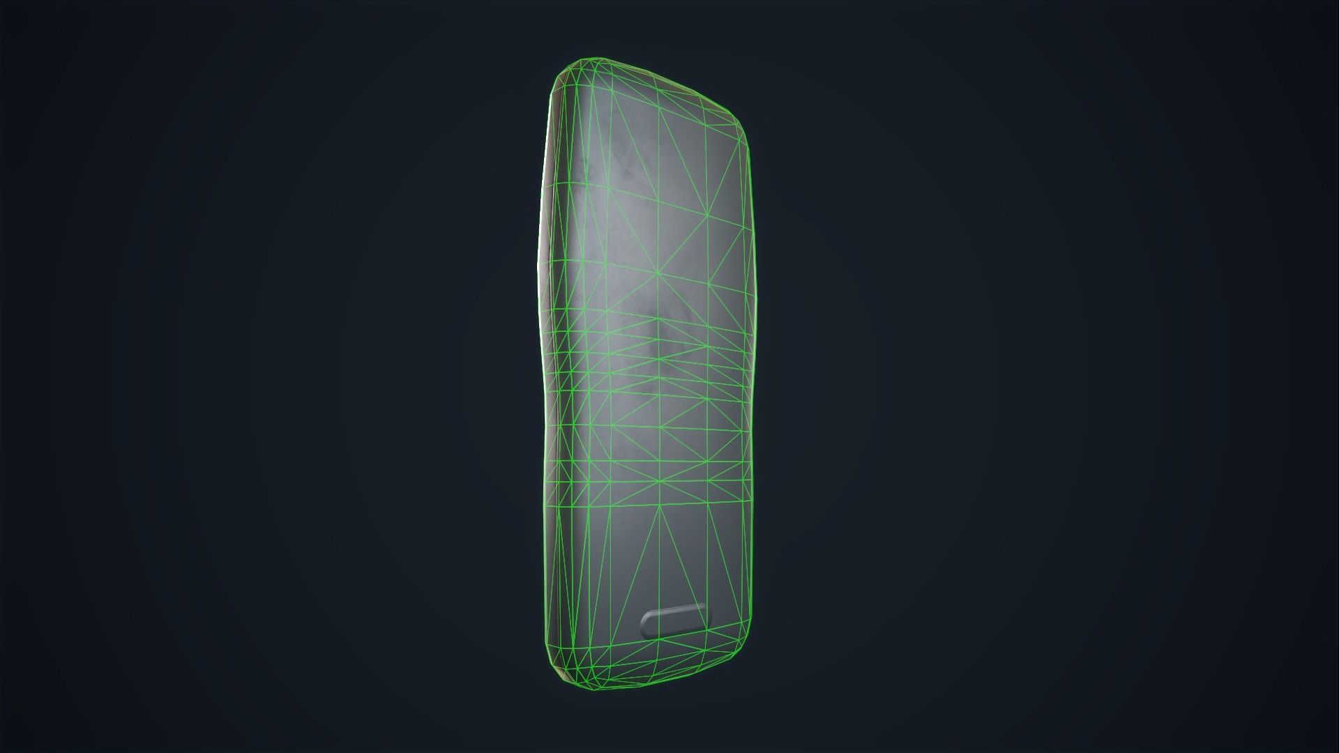 Old Mobile phone Low-poly 3D model_10
