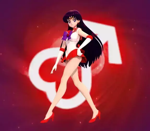 Sailor Mars 3D model
