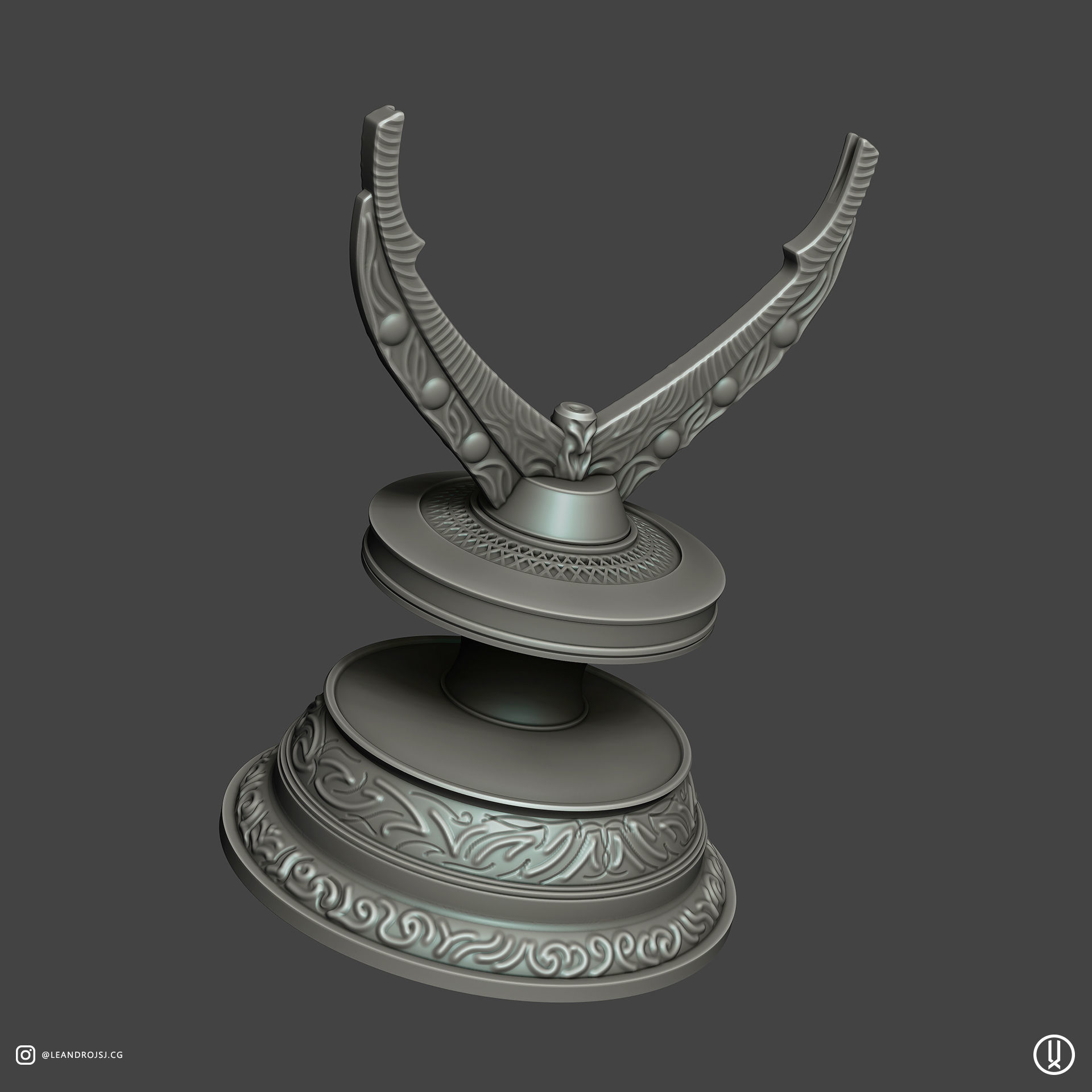 Eye of Agamotto With Stand 3D print model_5