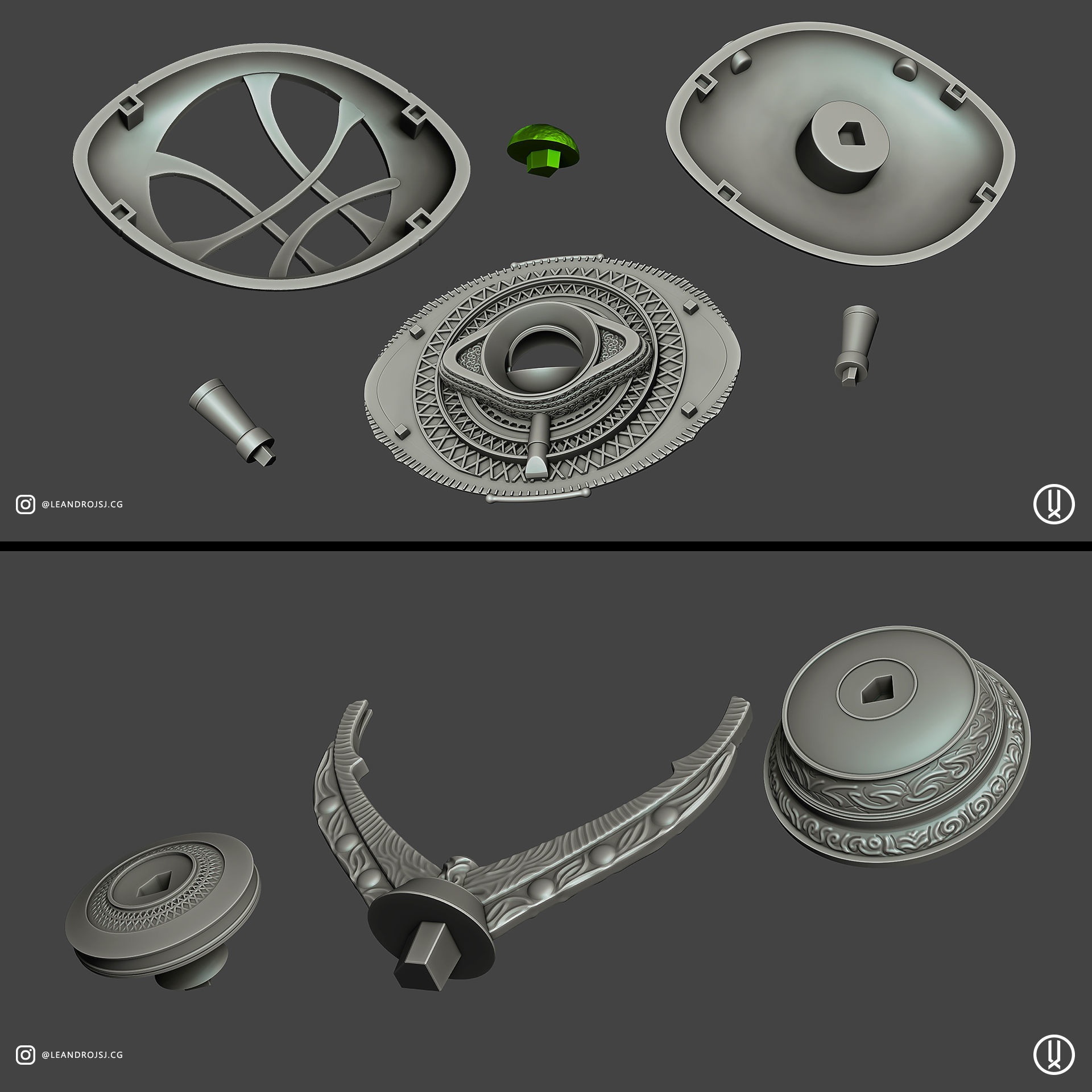 Eye of Agamotto With Stand 3D print model_6