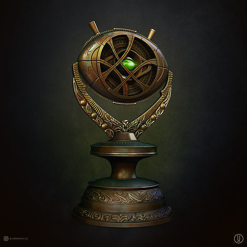Eye of Agamotto With Stand 3D print model