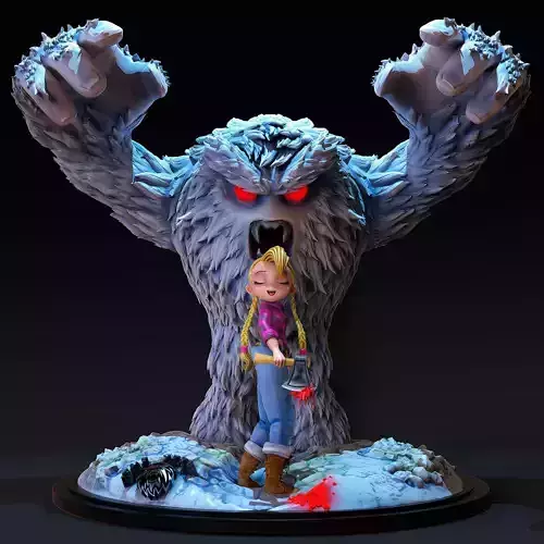 Yeti in danger 3D print model