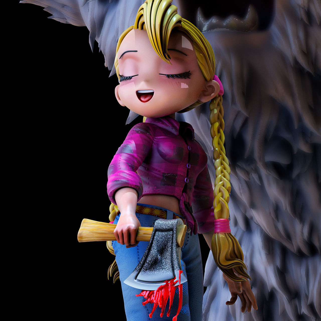 Yeti in danger 3D print model_6