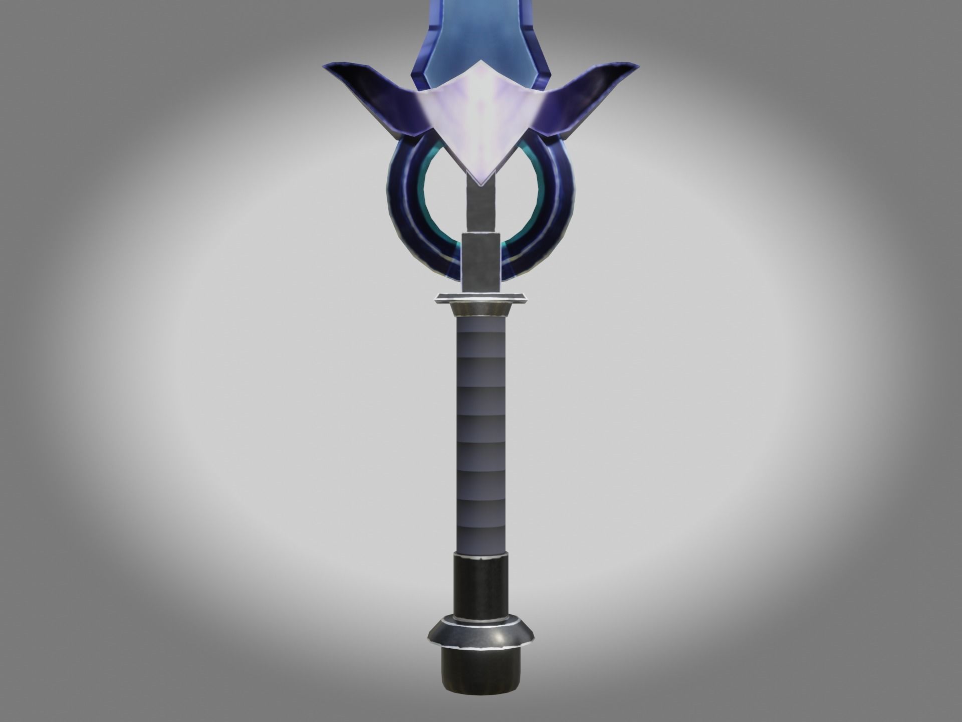 Fantasy Sword - HandPainted Low-poly 3D model_8