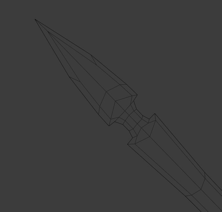 Fantasy Sword - HandPainted Low-poly 3D model_12