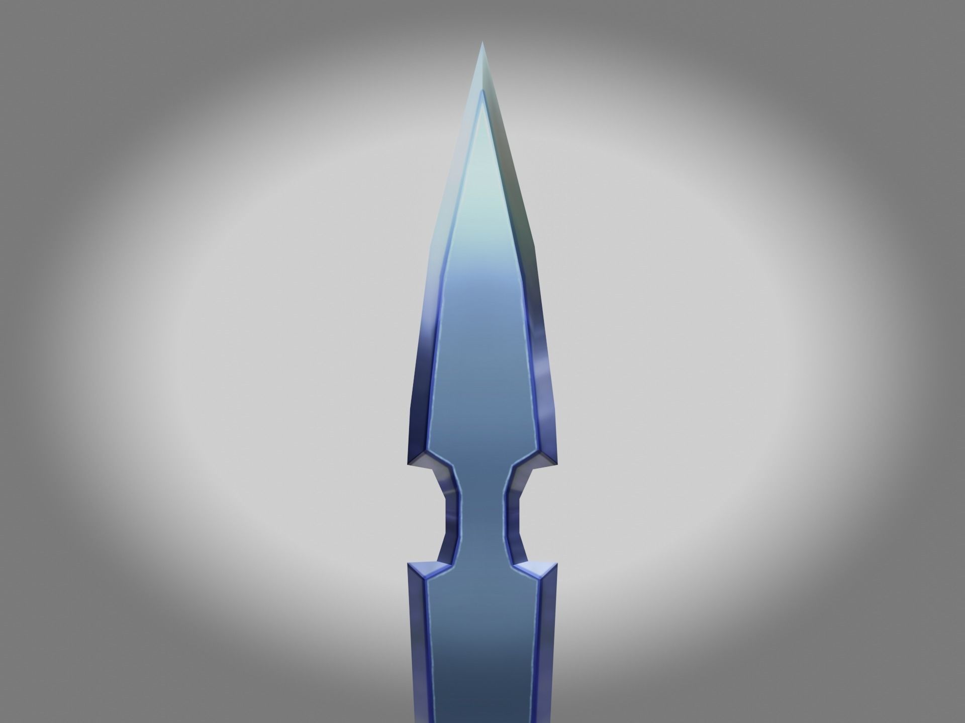 Fantasy Sword - HandPainted Low-poly 3D model_6