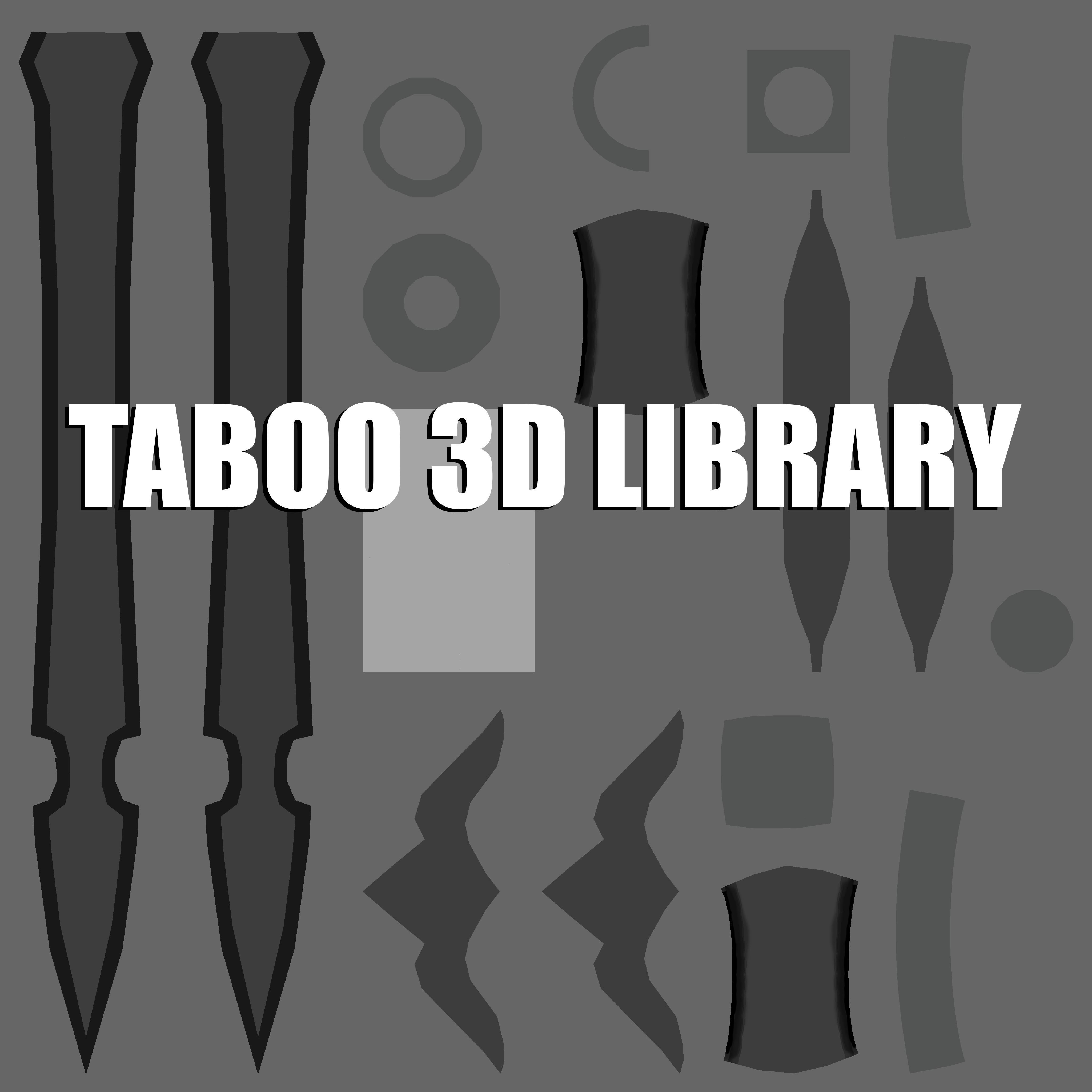 Fantasy Sword - HandPainted Low-poly 3D model_15