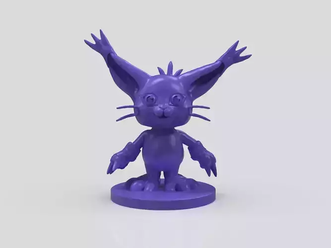 Gatomon Figurine 3D print model