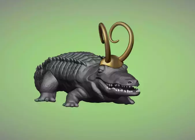 Loki Marvel AlligatorLoki Crocky 3D print model Loki Marvel AlligatorLoki Crocky 3D print model