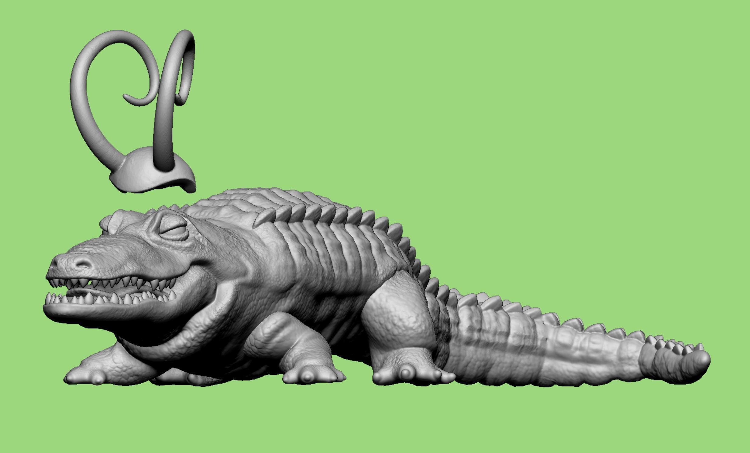 Loki Marvel AlligatorLoki Crocky 3D print model_7