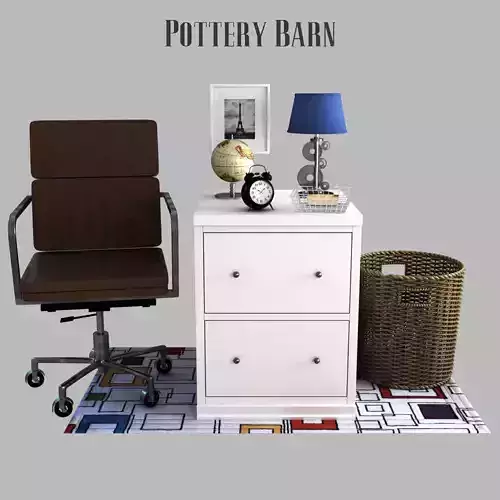 Logan File Cabinet Antique White