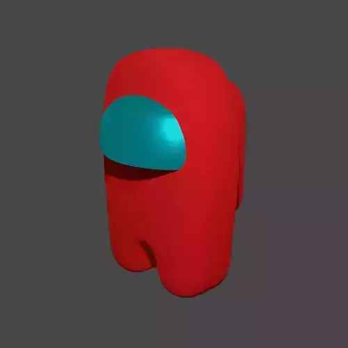 Among Us Red Crewmate Free 3D model