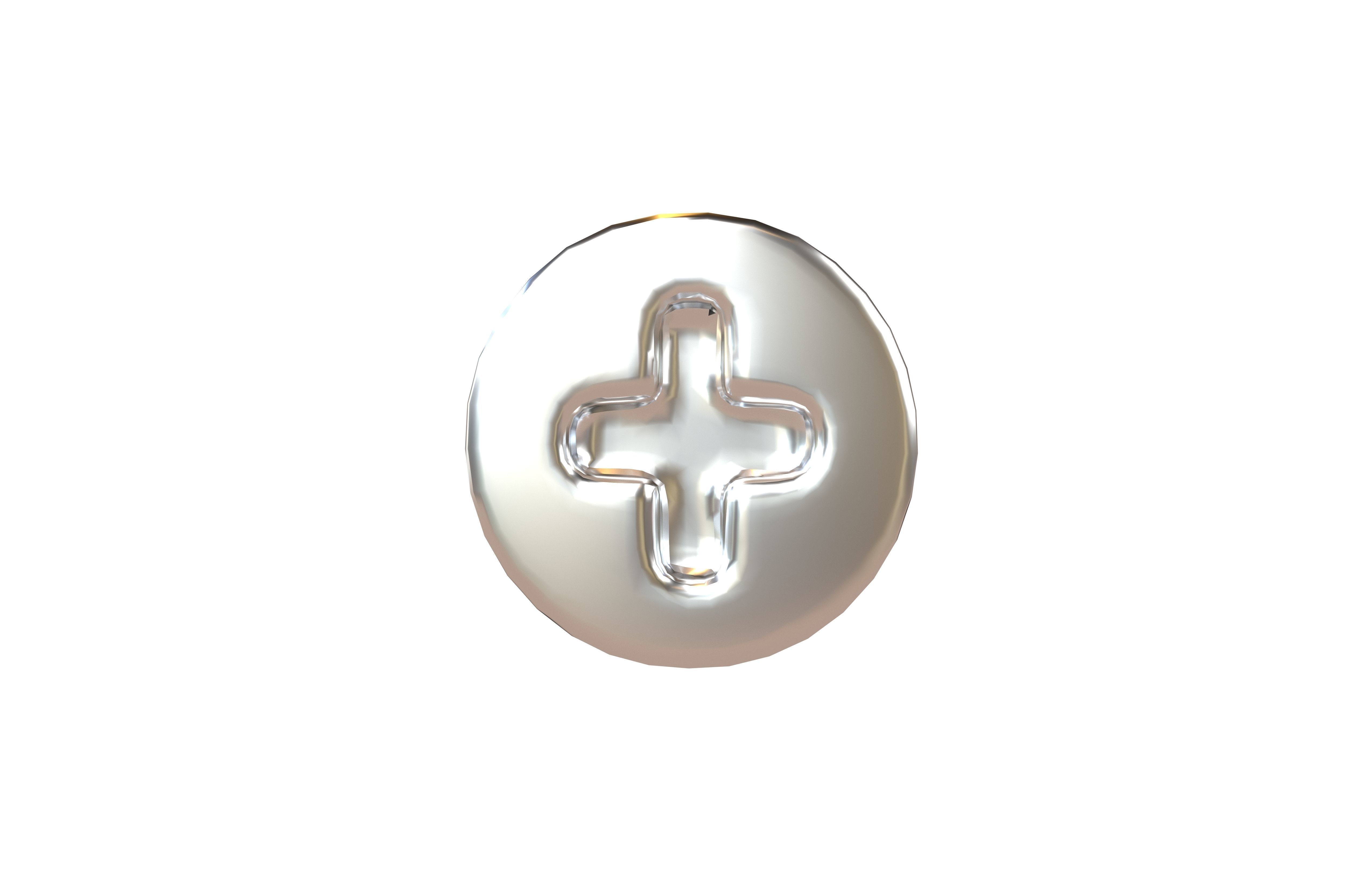 Screw Pack 01 Low-poly 3D model_8