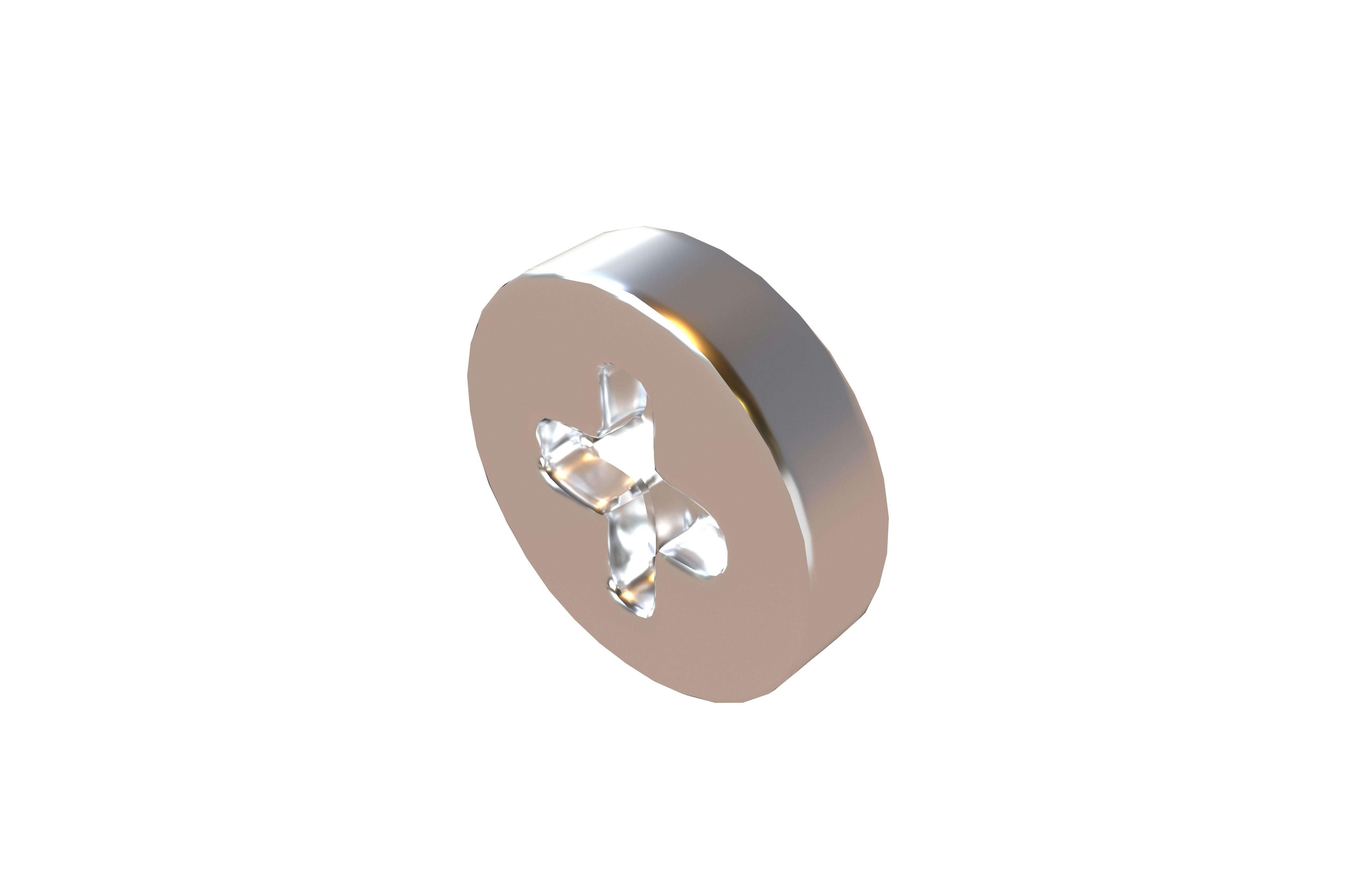 Screw Pack 01 Low-poly 3D model_11