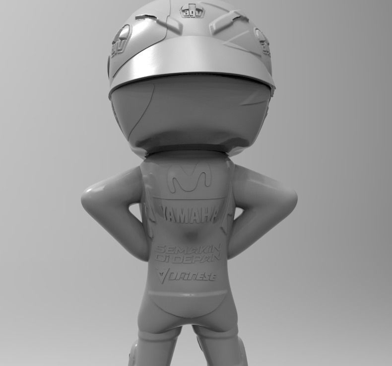 figura de valentino Rossi  3D print model_3